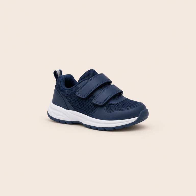 Kids' Navy Velcro Trainers